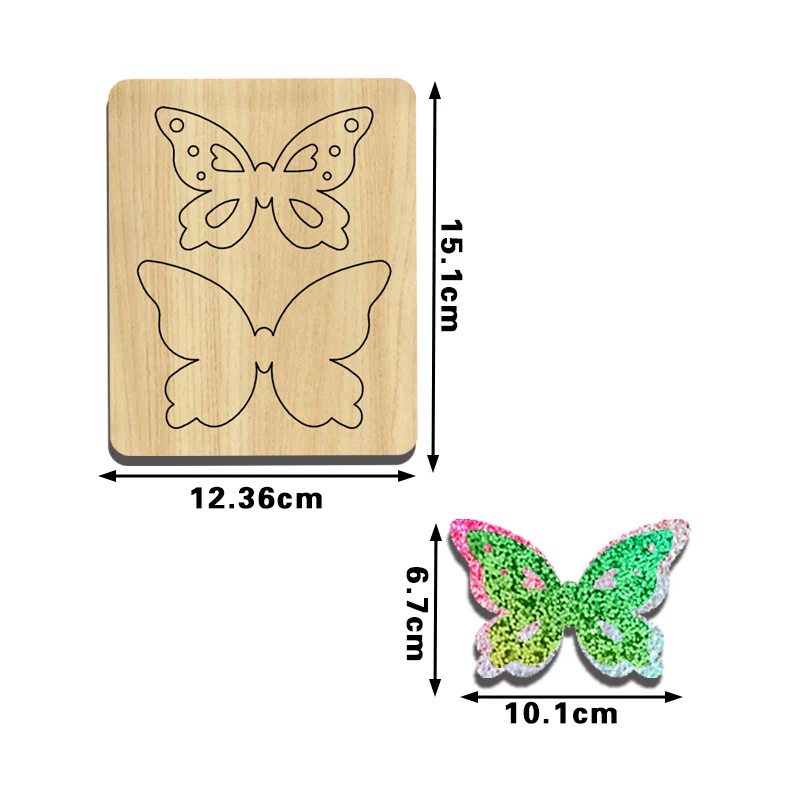 BC  Butterfly Shaped Decorations, Hairpin Cutting Die, Applicable To Most Machines