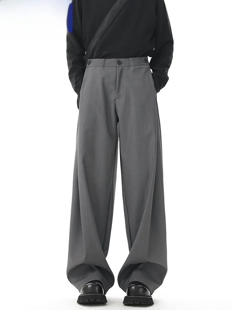 

Мужские повседневные брюки Wassup Happy в американском стиле, свободного кроя, прямые, широкие, длинные, весна-осень, молодежная мода