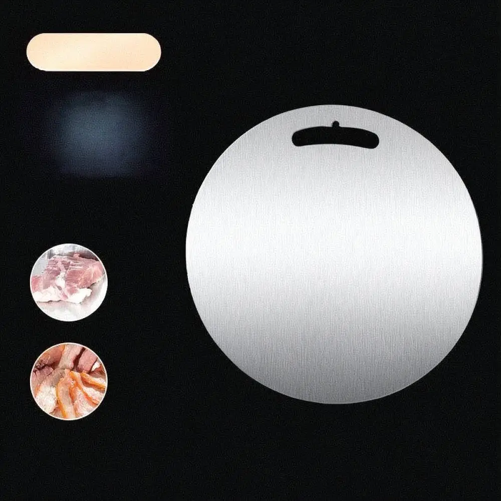 Premium Stainless Steel Kitchen Chopping Board Anti Slip Durable Cutting Block Odorless Food Prep Countertop Mat