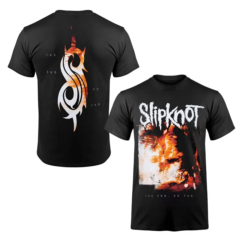 Barcode Slipknot Band T-Shirt 100 % Baumwolle Grafik-T-Shirt Herren Damen Sommer Streetwear Top – Detail 2