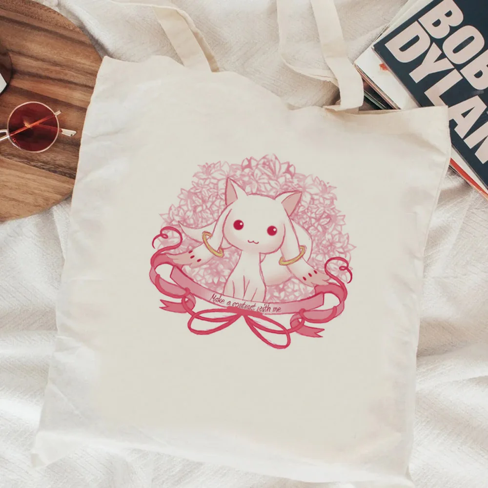 Puella Magi Madoka Magica shopping bag bolsas de tela jute bag handbag bolsa shopper bag bolsas ecologicas bolsa compra grab