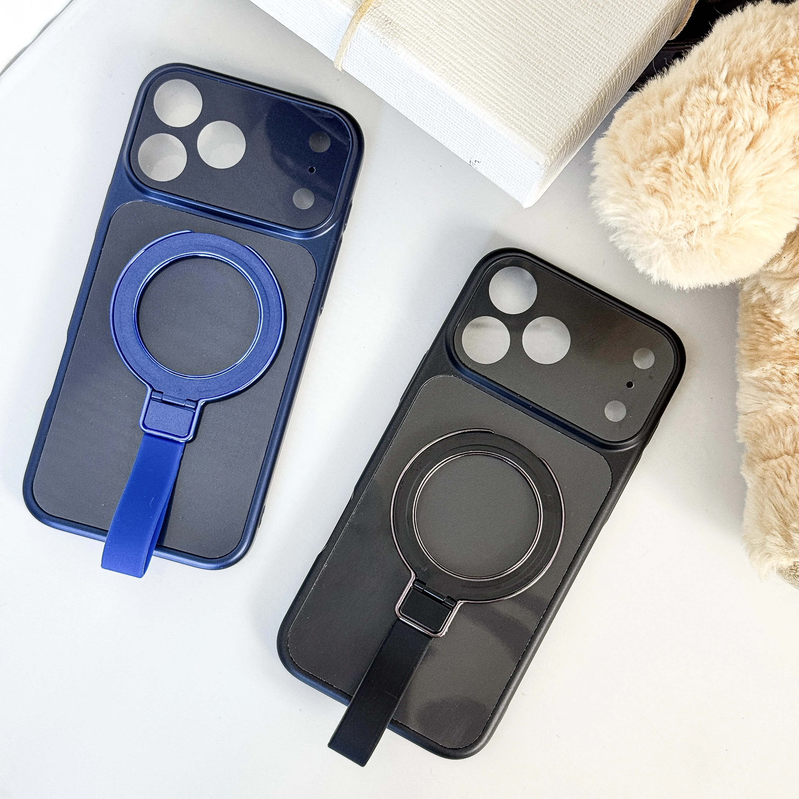 حافظة مغناطيسية غير لامعة لهاتف Magsafe لهاتف iPhone 17 16 15 14 13 12 11 Pro Max 14 15 16 Plus غطاء حامل مضاد للصدمات مع حبل قصير #6