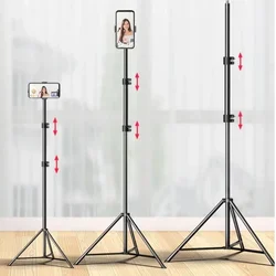 55cm/160cm Metal Aluminum Alloy Phone Light Stand Tripod Photography Portable with 1/4 Screw for Softbox LED Ring Light Camera