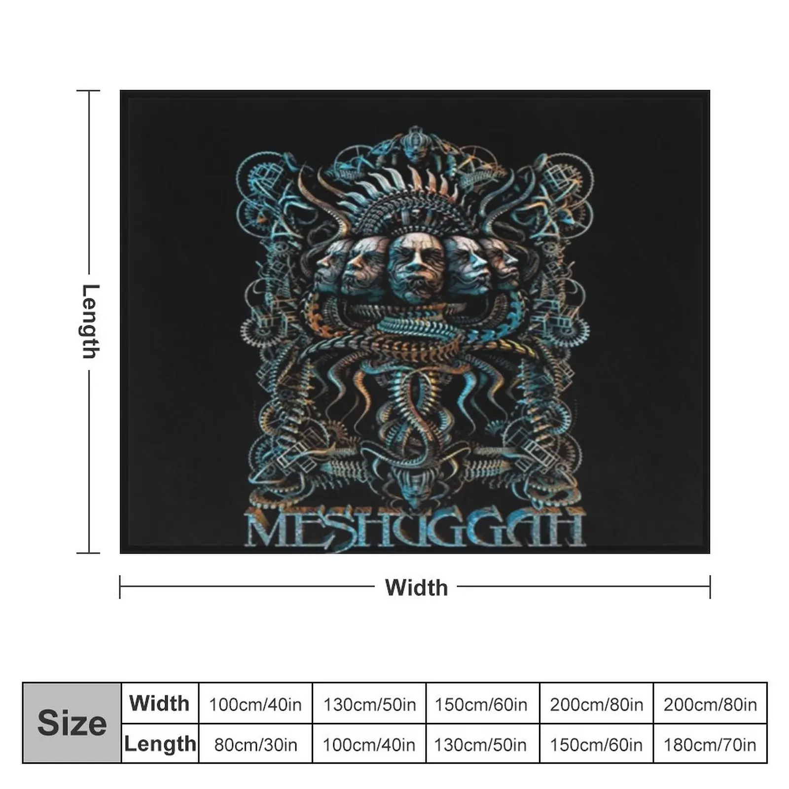 MESHUGGAH ARTWORK Classic Throw Blanket Extra Large Throw Shaggy Nap Blankets