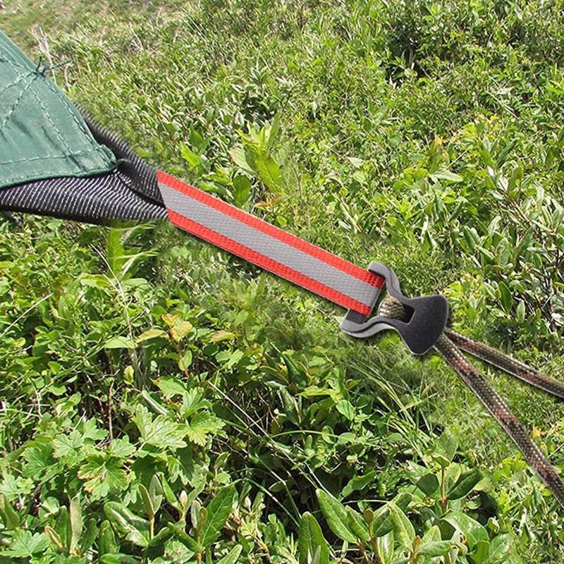 New 10Pcs Camping Awning Tent Guyline Runner Guy Lines Stopper Cord Rope Tightener Outdoor Tent Fixing Clip Adjusting Buckle
