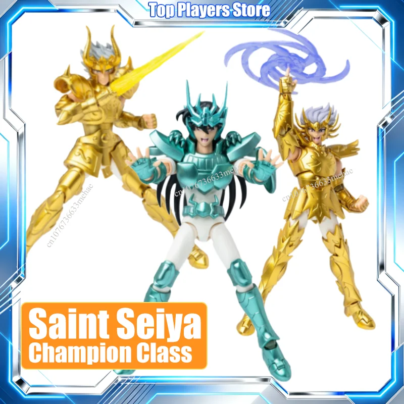 Genuino Saint Seiya Action Figure Shiryu Toy Shura Death Mask Modello di assemblaggio Kit Campione Classe Bambola Regalo