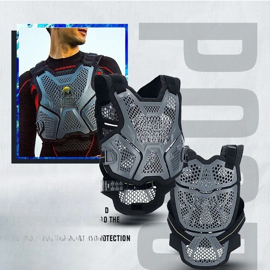 Man Off-Road Motorcycle Riding Inner Armor Protector Bust Ski Ride