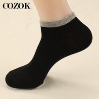 3 Pairs Autumn Summer Breathable Short Socks Cotton Deodorant Men's High Quality Sports No Show Male Black Ankle Socks For Man