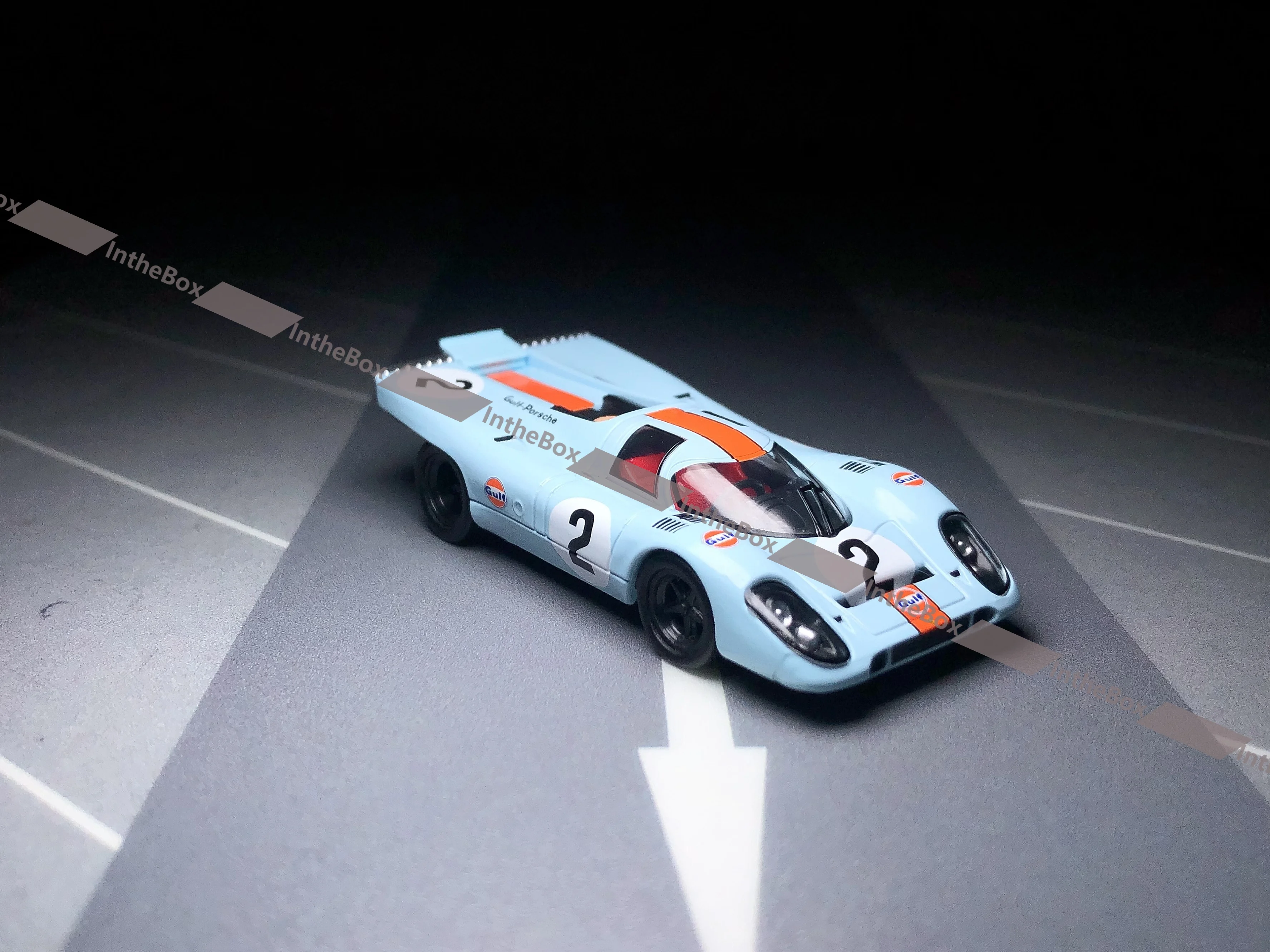 스파키 1/64 917 KH Gulf #2 24H LE MANS 다이캐스트 금속 자동차 컬렉션 한정판 취미 장난감