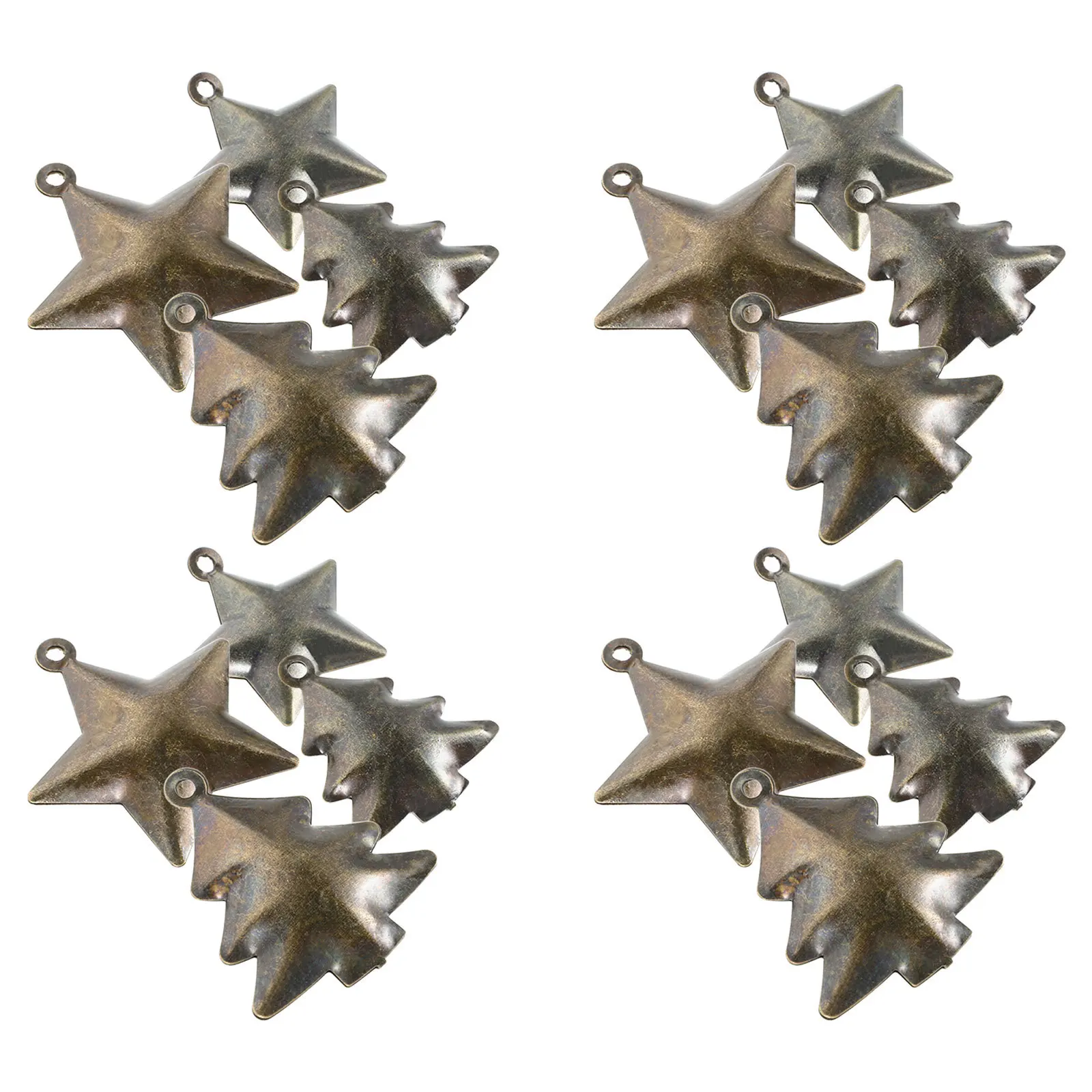 

20Pcs Decorative Mini Bells Vintage Style Craft Bells for Christmas Trees Wreaths Wind Chimes Indoor Outdoor Festive Decor