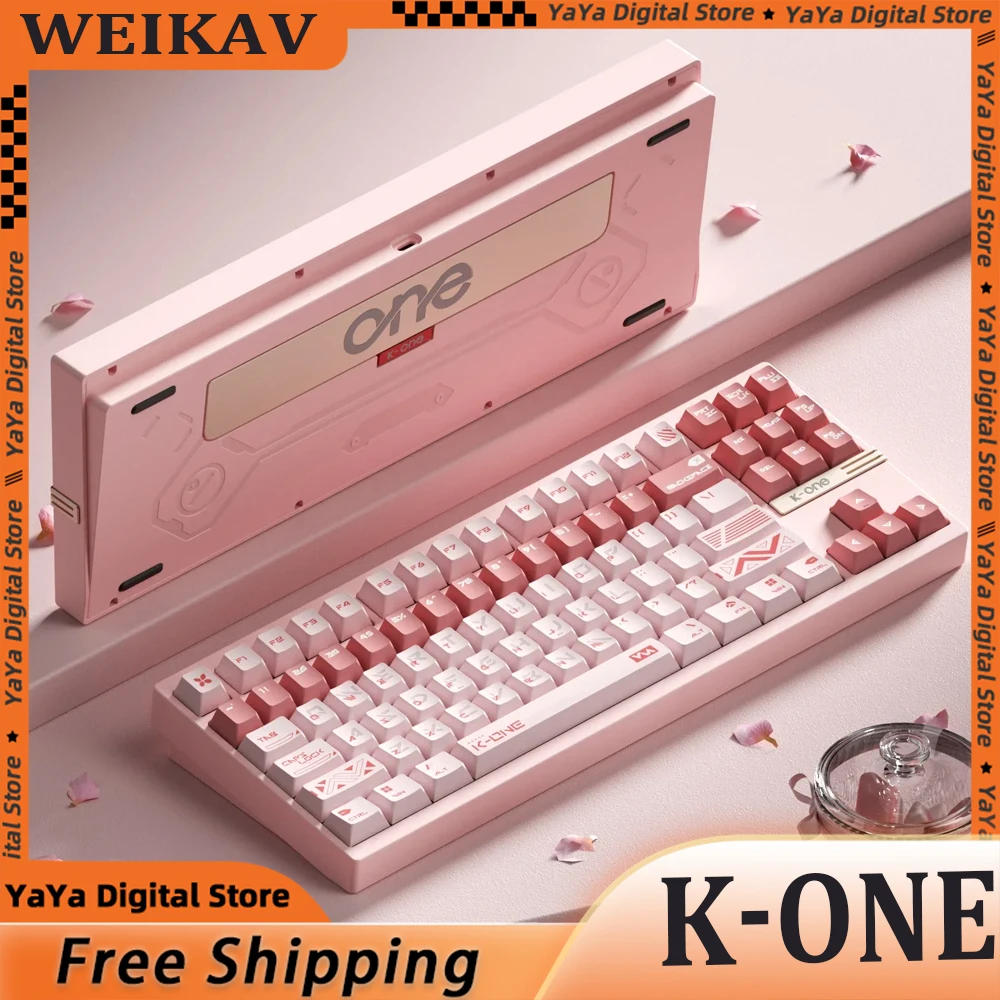 

Weikav K-One Проводная клавиатура с магнитной осью Morkblade K One Rt0.005 8k Игровая клавиатура Rgb Верхняя/прокладка ПК Игровая клавиатура Плеер Подарок