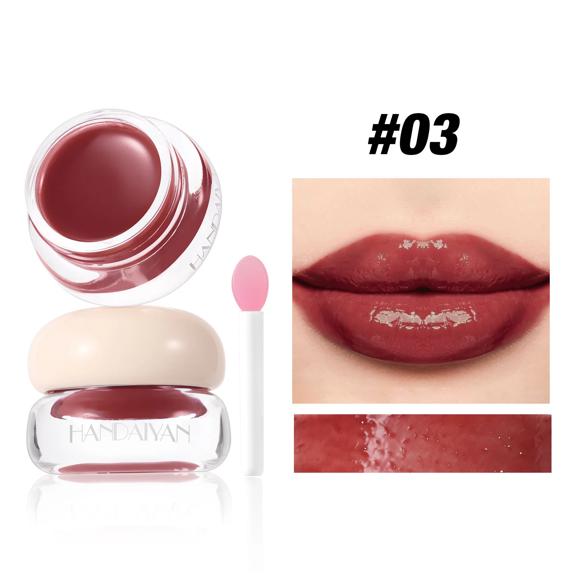 ชุดลิปออยล์ 4 สี เนื้อเจลลี่ ให้ความชุ่มชื้น ฉ่ำวาว ติดทนนาน ไม่เหนียวหนะ ให้ลุคธรรมชาติ สวยงาม