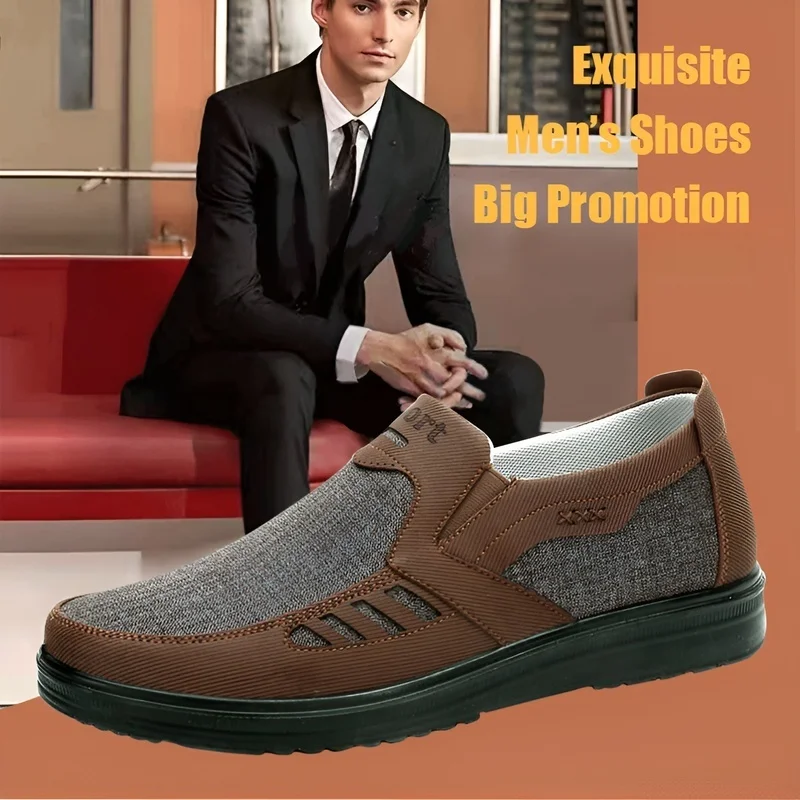 

Sneakers slip-on breathable -slip for middle-aged and elderly