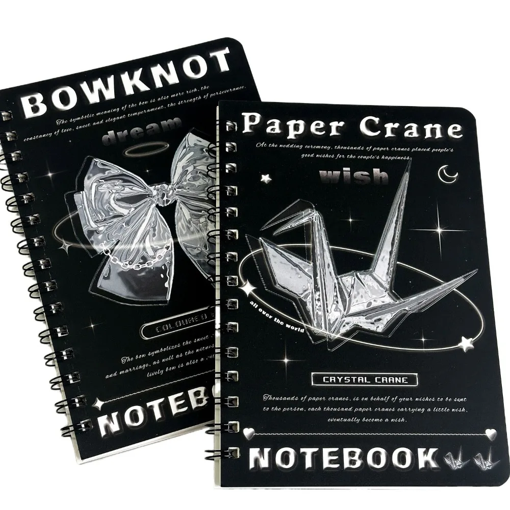 A5 Notepad Coil Notapad 50 Sheet American Style A5 Notebook Horizontal Line Y2K Vintage American Style Notebook