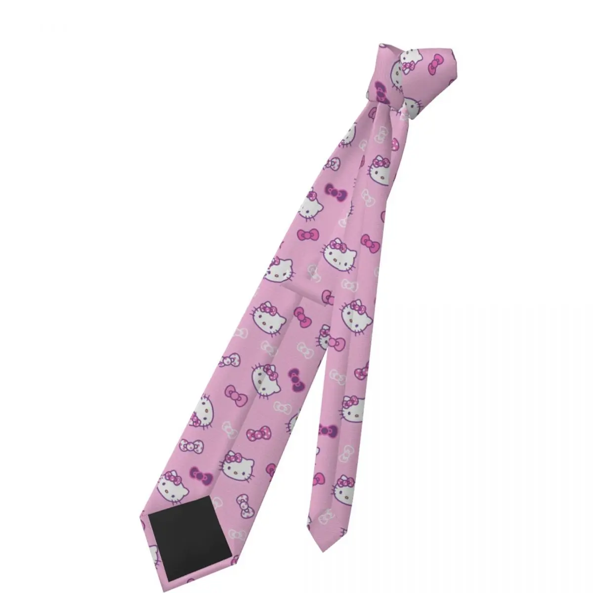 Olá kitty dos desenhos animados gravata masculina moda poliéster 8 cm clássico gravatas para camisa masculina acessórios cravat festa de casamento