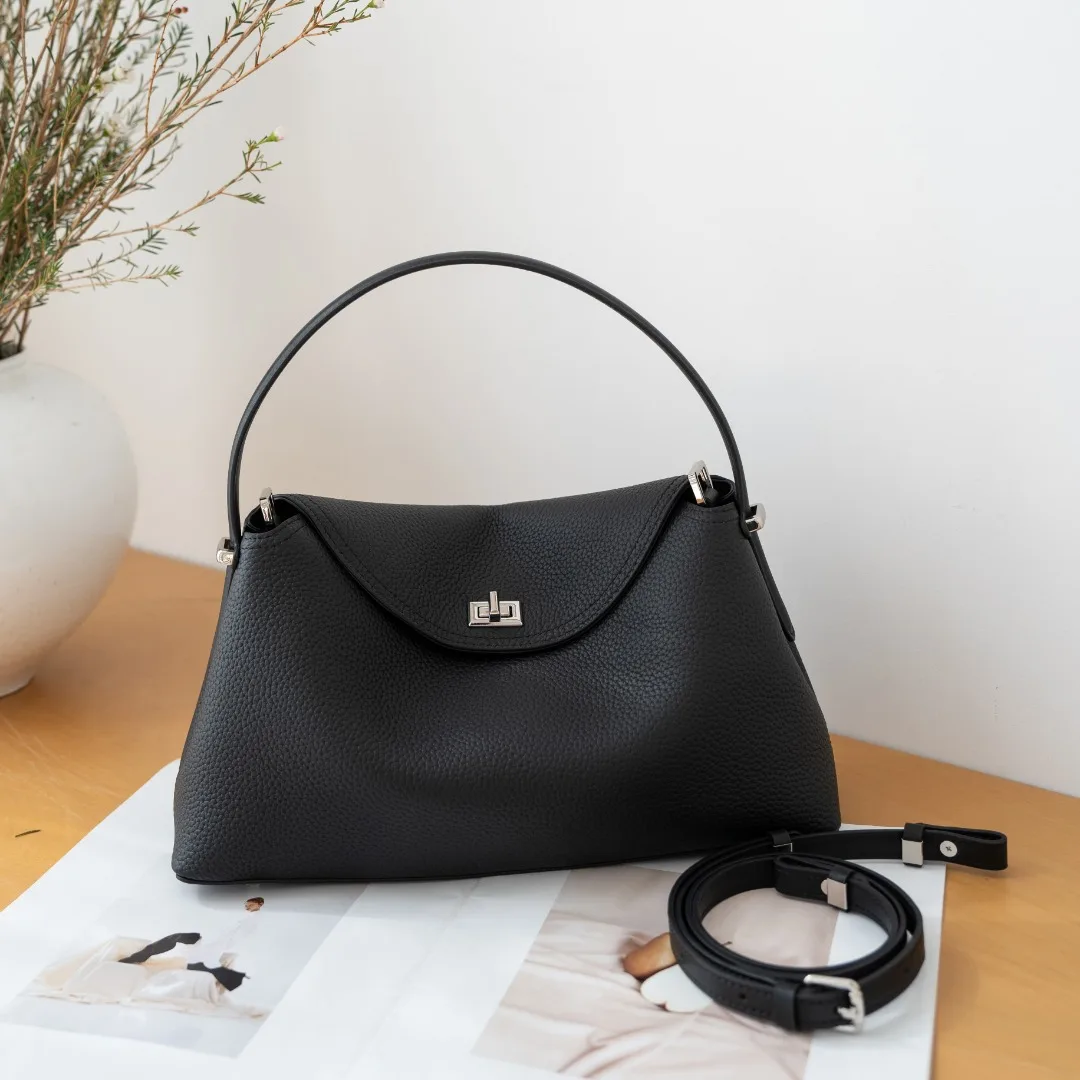 Women's Genuine Leather Handbag Fashion Luxury Desinger Bag High Quality Cowhide Large Capacity Casual Shoulder Crossbody Bags