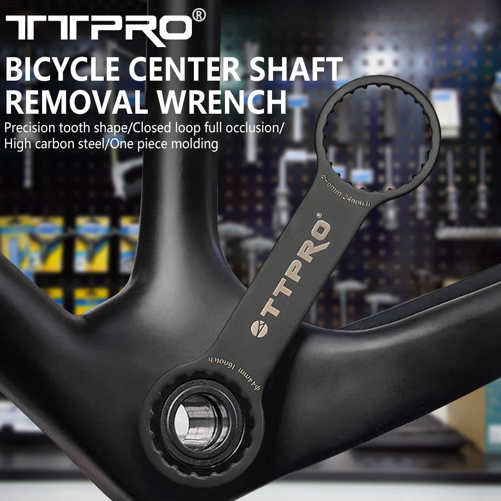 TTPRO Bike Bottom Bracket Wrench Bicycle Removal Repair Tools 16/24 Notch BB44 BB46 Bottom Spanner Installation Tool