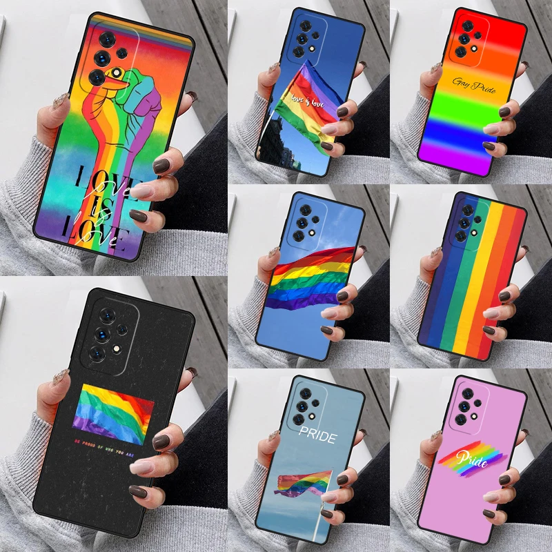 

Gay Pride LGBT Rainbow Flag Phone Case For Samsung Galaxy S25 S23 S30 S8 S21 S20 FE S24 S22 Note 10 20 Plus lite Ultra
