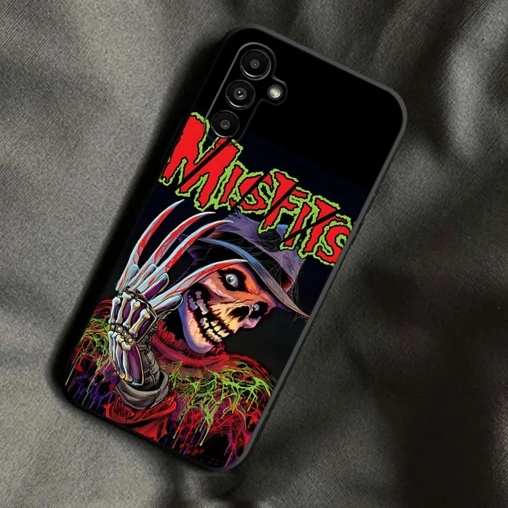 The Misfits Glenn Danzig Rock Phone Case For Samsung Galaxy A13,A21s,A22,A31,A32,A52,A53,A71,A80,A91 Soft Black Phone Cover