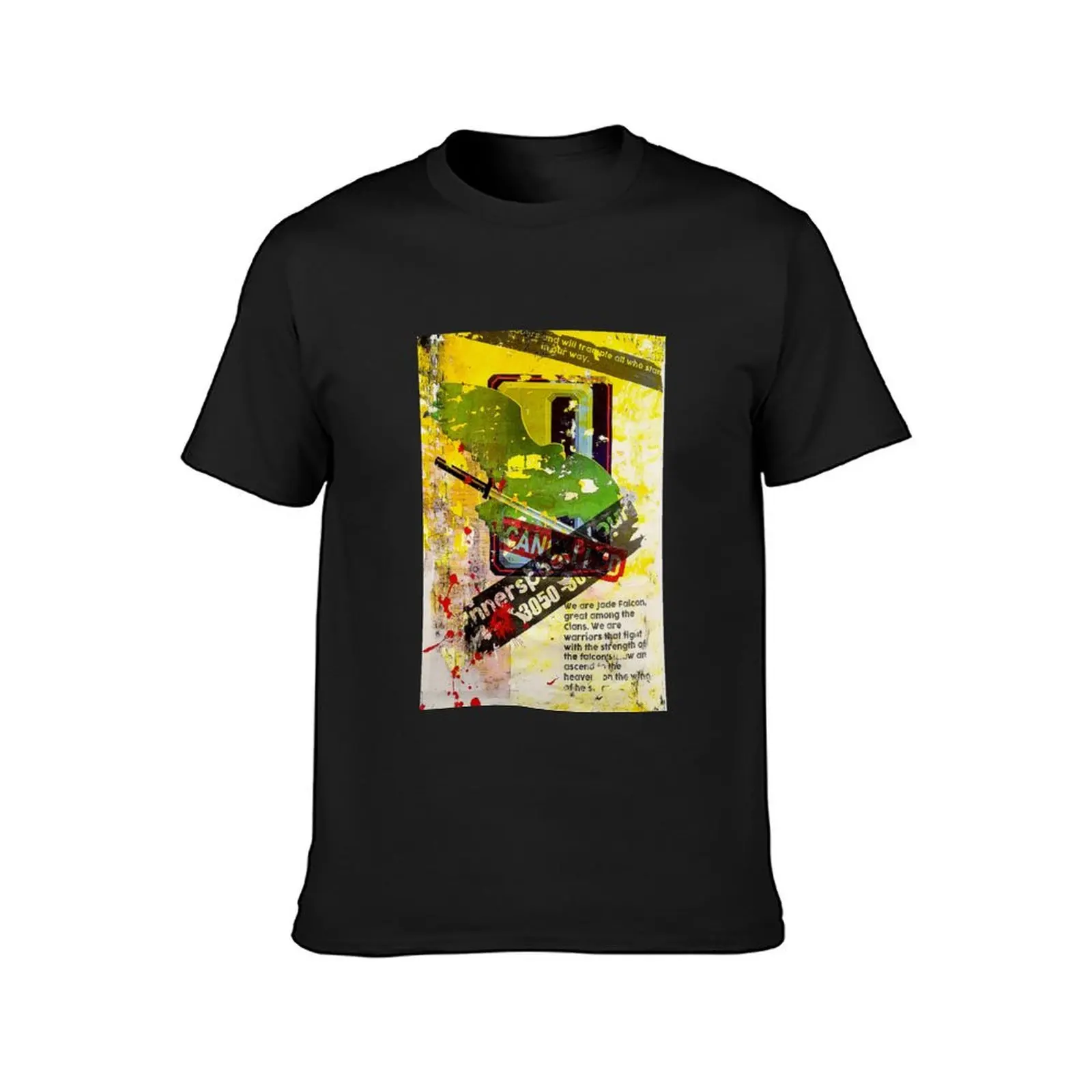 Battletech Jade Falcon tour poster T-Shirt Short sleeve tee animal prinfor boys clothes for men