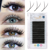 Yelix Y Eyelashes 0.03/0.05/0.07 Eyelash Extension YY Brazilian Volume Lashes Natural Soft Individual Eyelashes Premade Fans