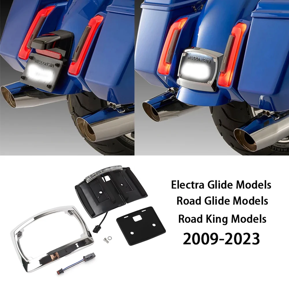

2025 Новая обратная рамка для мотоцикла со светодиодной пластиной для Harley CVO Road Glide ST FLRXSTSE Street Glide Ultra FLHXU FLHXSE
