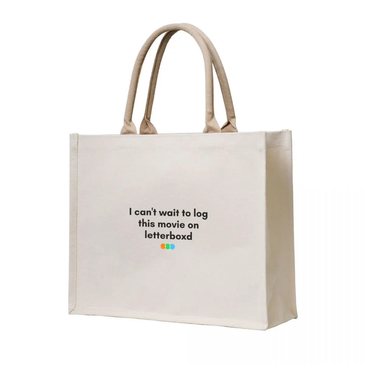 

Letterboxd can't wait to log this movie Tote Bag bag for beach canvas tote bags Canvas shoulder bag