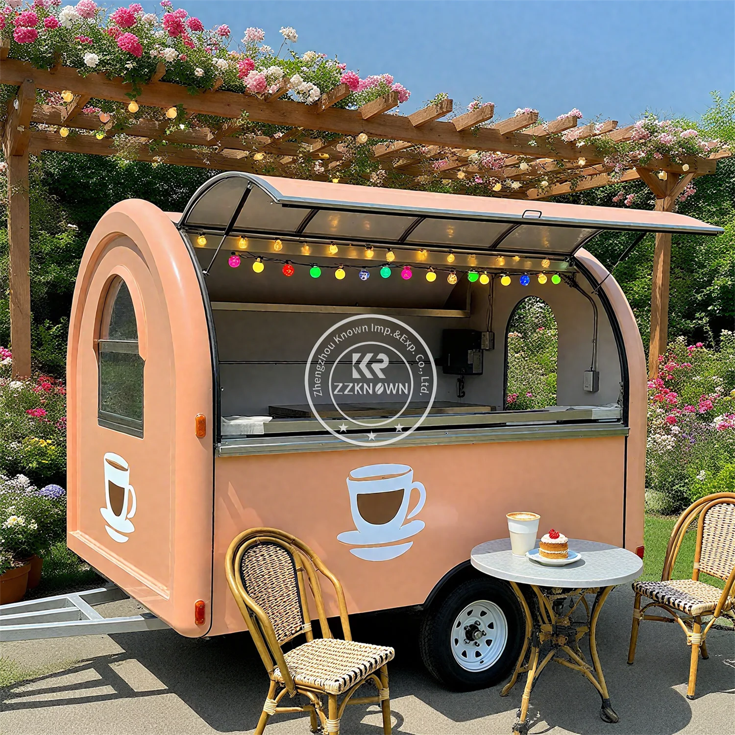 Catering Trailer Type Mobile Fast Food Concession Truck Hot Dog Cart Vending Truck support Customization Fast Food Trailer