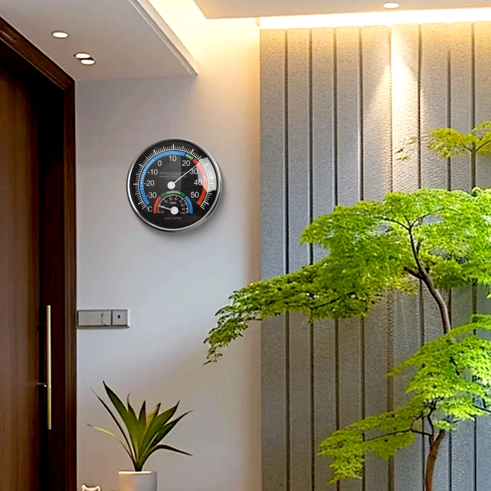 Термометр-гигрометр ABS черный/синий комнатный климат-контроль внутри термометра-гигрометра термоаналоговая влажность