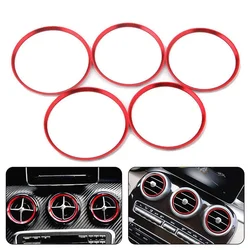 Stand Out from the Crowd with Red Air Vent Outlet Cover Rings for Mercedes For Benz A Class W176 A200 A180 A220 CC