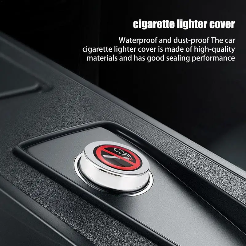 Lighter Socket Cover Caps Car Lighter Plug Parts Dustproof Waterproof Socket Cover Cap Replacement Car Accessories For Men Women