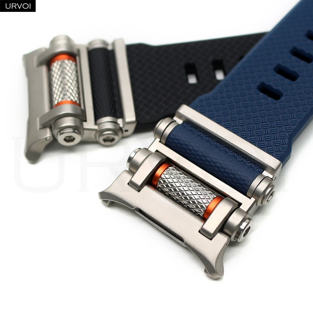 حزام URVOI لساعة Galaxy Watch Ultra 2025 47 ملم شريط مطاطي من السيليكون السائل مشبك دبوس آمن سهل التركيب عجلة دوارة لتخفيف التوتر #2