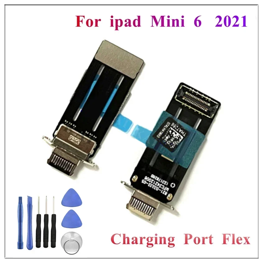 

1Pcs Mini6 Charging Charger Port Dock Connector Flex Cable for IPad Mini 6 2021 8.3 Inch A2567 A2568 A2569 Replacement Parts