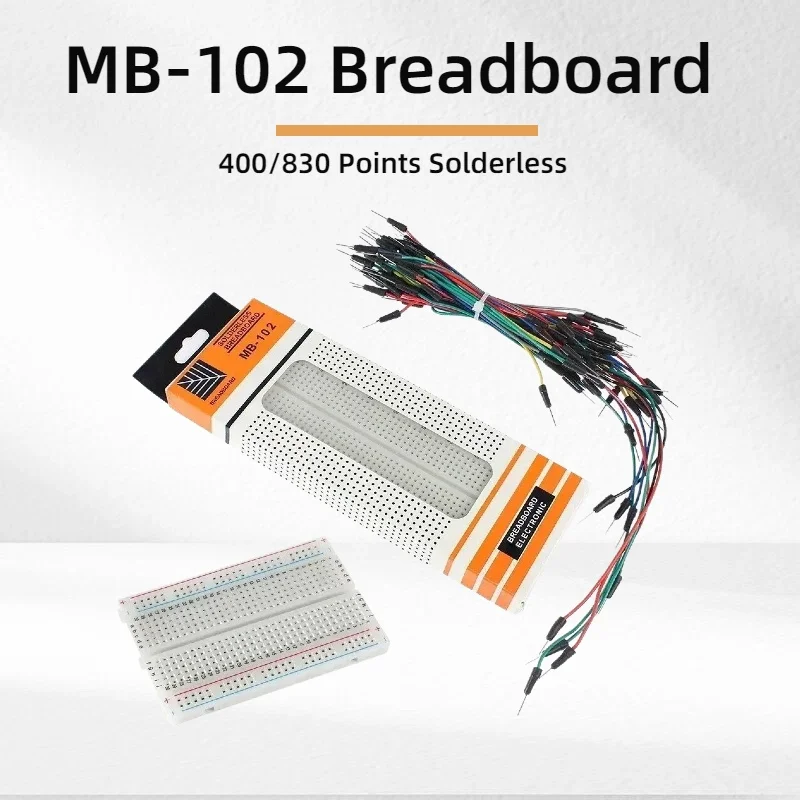 MB-102 Breadboard 400 830 Points Solderless PCB Bread Board 