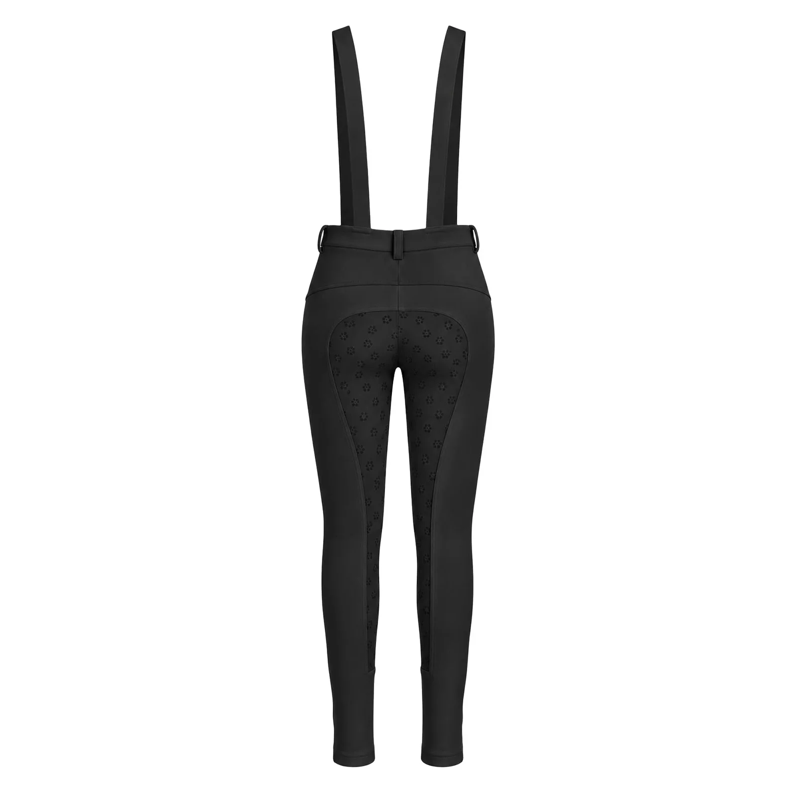 Reithose für Mädchen, elastischer Bund, Sportleggings mit Taschen und Schultergurten. – Detail 11
