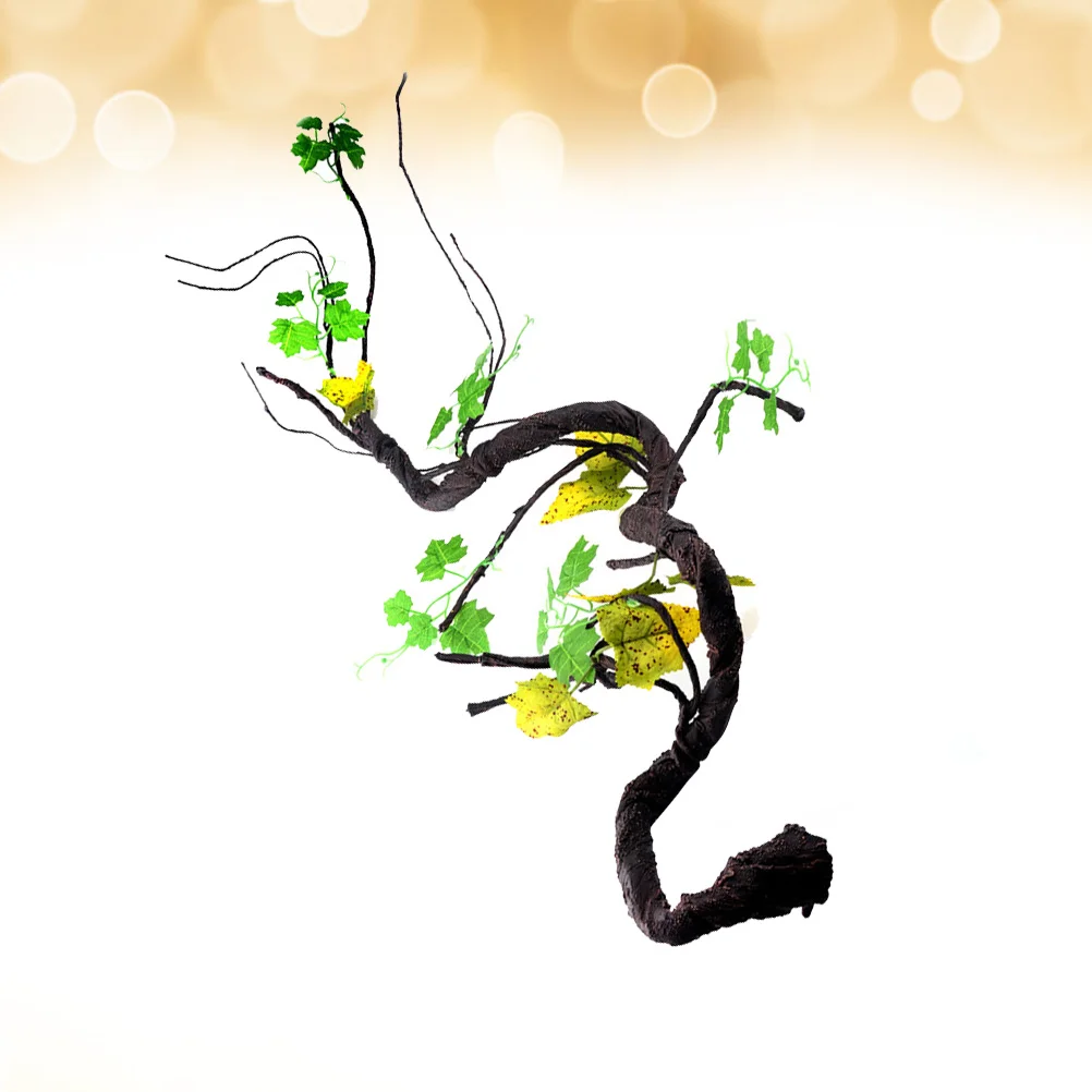 

Reptile Climbing Vine Artificial Habitat for Lizards Geckos Terrarium Decor Accessories Plants Snakes Chameleons Tree Frogs