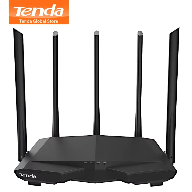 Tenda AC7 is a solid and stable dual-band WiFi router designed for large houses with multiple rooms.