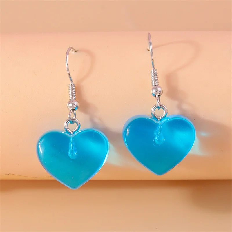 Aihua Glänzende glitzernde rote Herz-Ohrringe für Frauen, romantische Freundinnen, Braut, Hochzeit, Party, Schmuck, Valentinstagsgeschenke – Detail 18