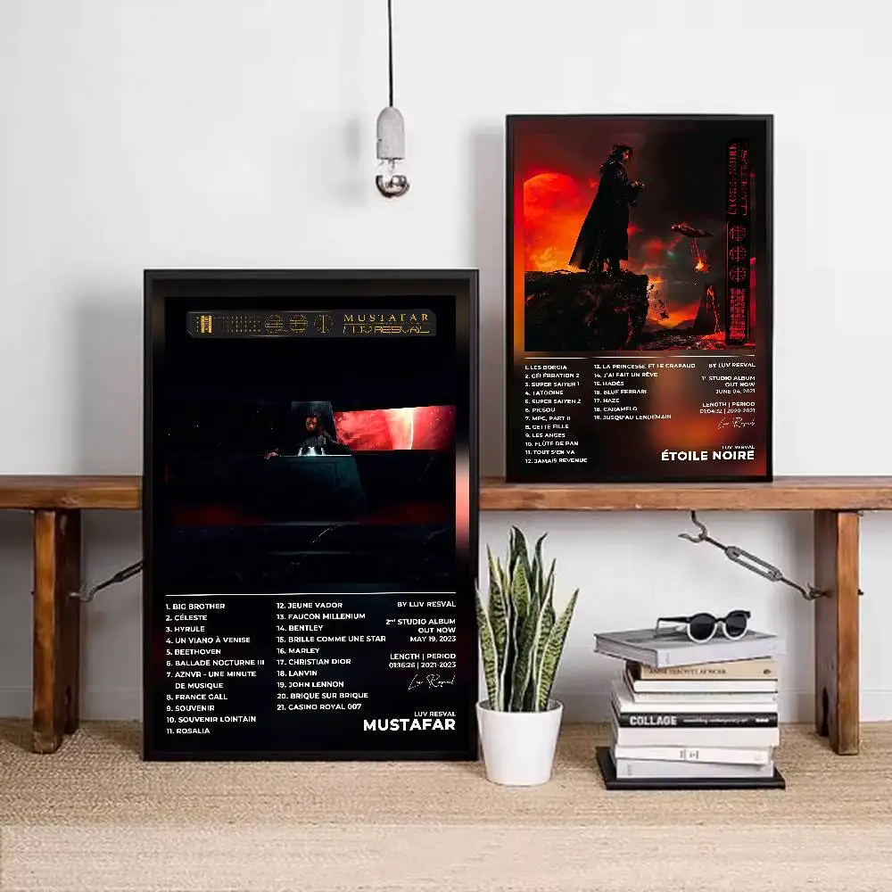 Rapper Luv Resval Poster HD Art Sticky Wall Waterproof Home Living Room Bar Decoration