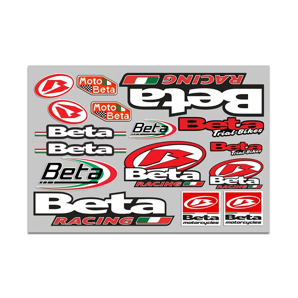 AliExpress Car Sticker Reflective Waterproof Beta Racing Motorcycle Sticker Bike Helmet Decals Vinyl Graphics Kit Adhesive Accessoires Moto