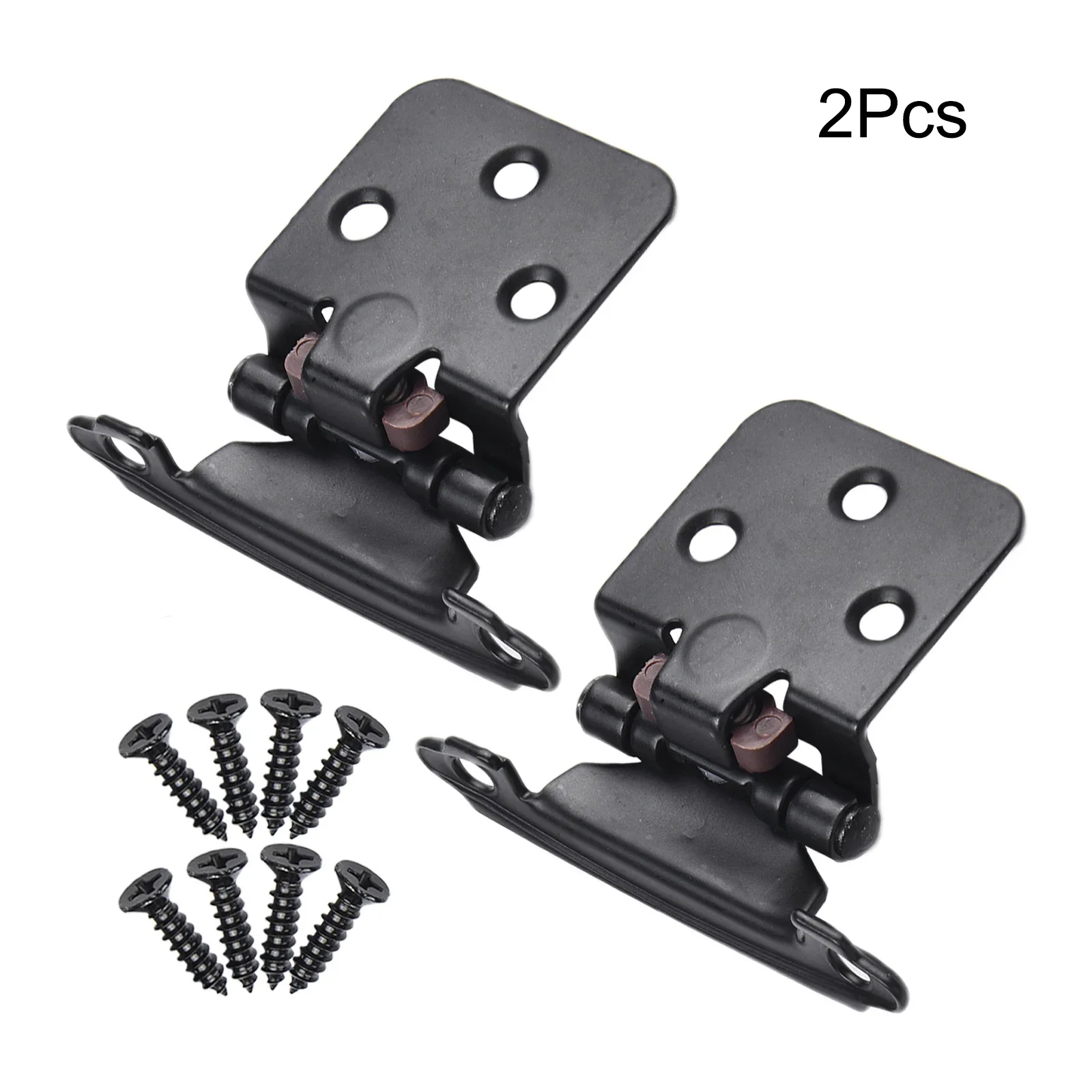 2pcs Iron Hinges Variable Overlay Hydraulic Buffer Self Closing Iron Hingefor Household Hardware For Kitchen Bath Cabinet