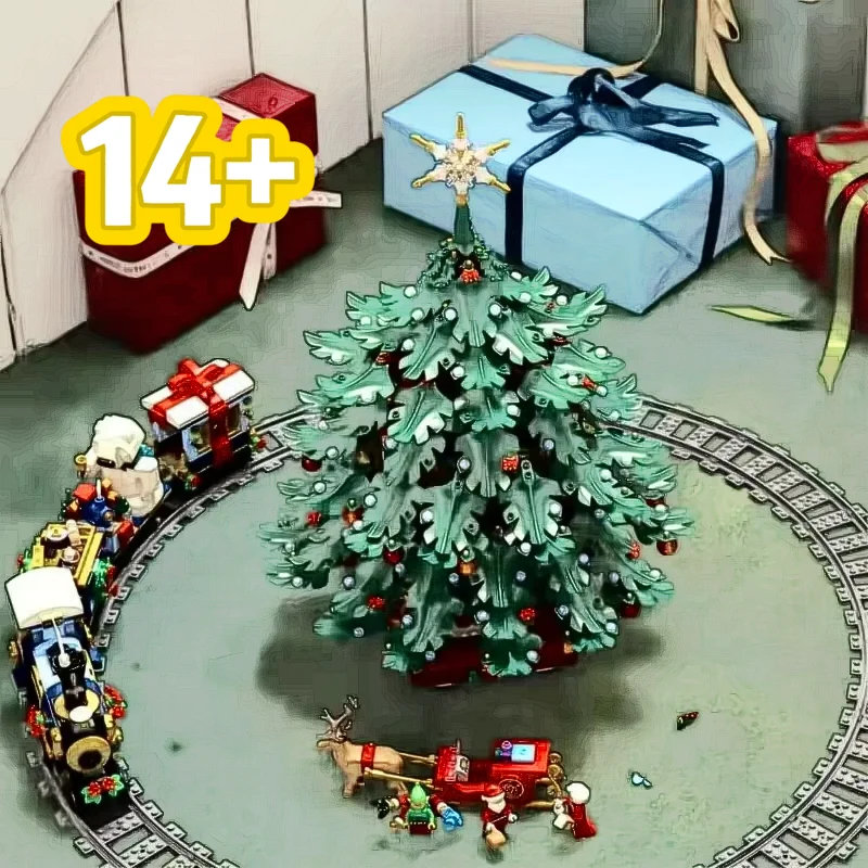 2026 New 3171pcs Holiday Santa Claus Family Christmas Tree Assembly Bricks Decoration Set 41843 Toys Birthday New Year Gifts
