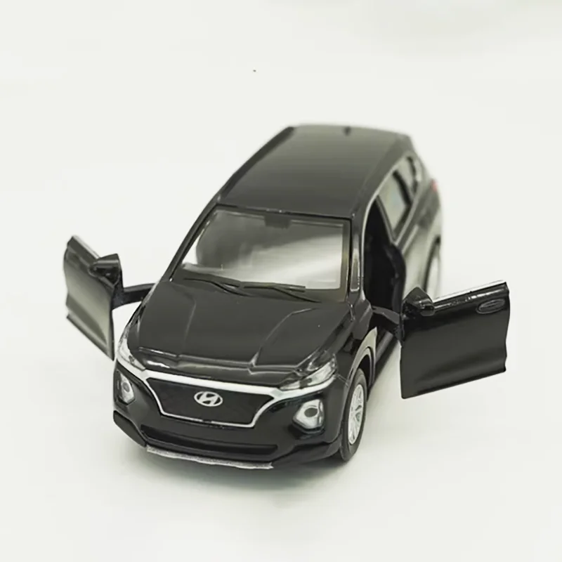 

Масштабная модель автомобиля Hyundai Santa Fe 2018 из сплава, 1:38, коллекционная, имитационная, статическая, для демонстрации, подарок