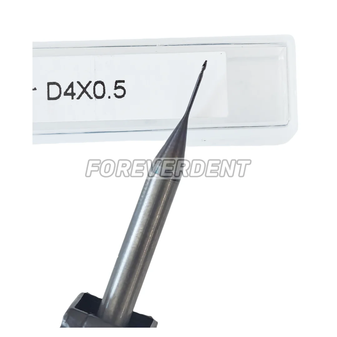 Dental Roland DLC Bur CAD CAM Zirconia Milling Burs D4 Cutting Bur Coated ∅0.5mm