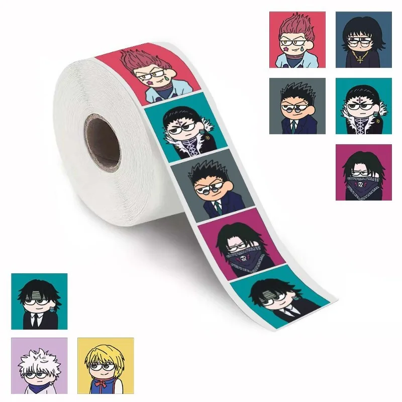 

500Pcs HUNTER×HUNTER Trendy Personalized Stickers Set Cute Cartoon Anime Aesthetic Decals for Water Bottle Laptop DIY Decoration