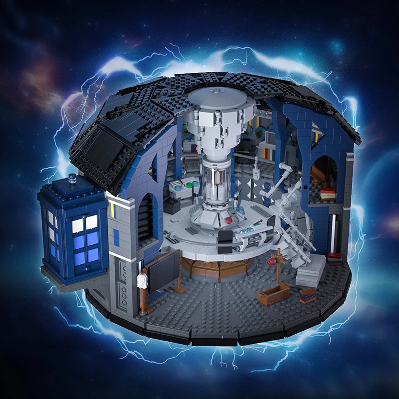 MOC Doctored Whos Building Blocks Set 12th Doctor Tardiseds Bricks Building Time Machine Police Phone Booth Bricks Model Toy