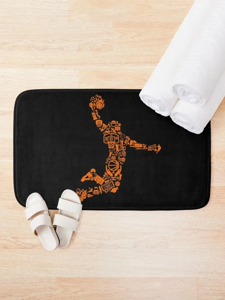 Playing Basketball Bath Mat Bathroom Rugs And Set Carpet Carpet Carpet Mat