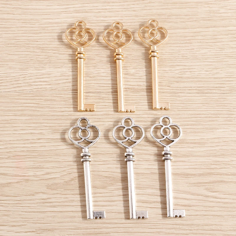 Tusember 5 Stück 19*59mm Legierungsanhänger Große Schlüsselanhänger für handgemachte Ohrringe, Armbänder, DIY-Schlüsselanhänger, Schmuckherstellungszubehör – Detail 6