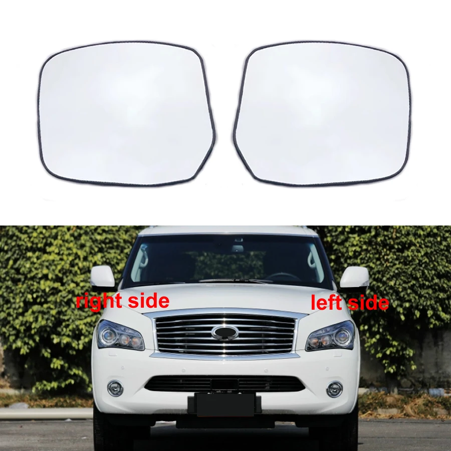 

For Infiniti QX80 2013 2014 2015 2016 Replace Car Rearview Mirror Lenses Exterior Side Reflective Glass Lens with Heating