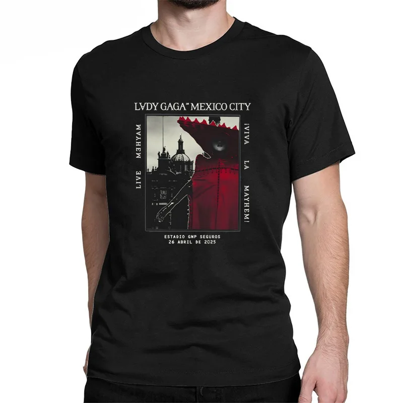 Lady Gaga Mayhem mexique Live nouveaux T-shirts mode hommes/femmes vêtements rétro Harajuku haute qualité vêtements coto
